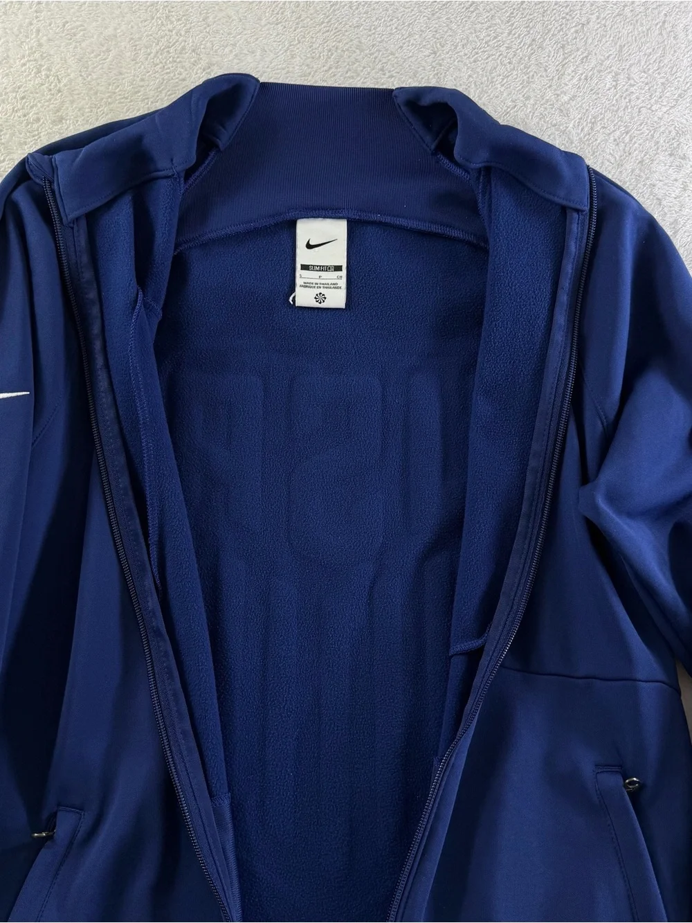 Nike USMNT USA Soccer Warm Up Jacket Mens S Slim Double Swoosh Big Logo Pre Game